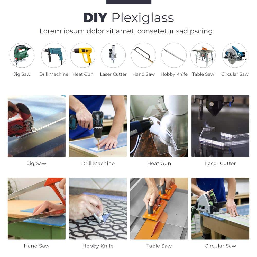 Clear 20x24 Inch Acrylic Sheets for DIY and Home Projects