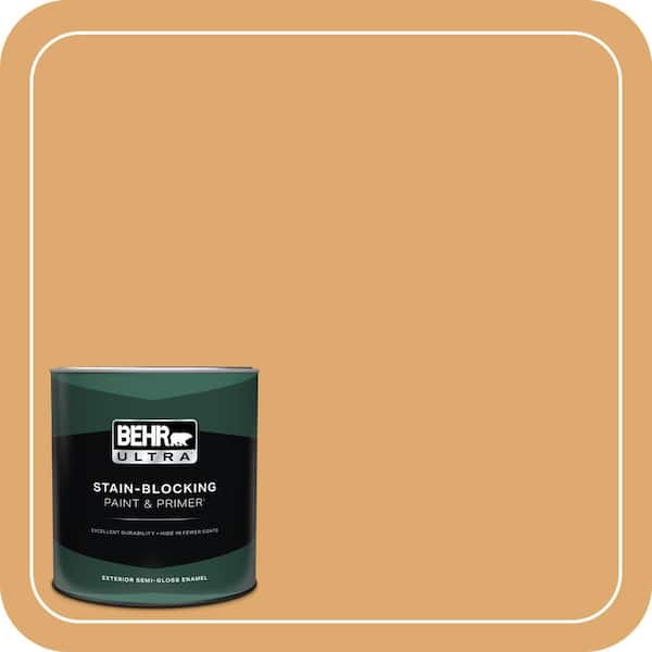 BEHR ULTRA 1 qt. Home Decorators Collection #HDC-FL13-2 Corn Maze Semi-Gloss Enamel Exterior Paint & Primer