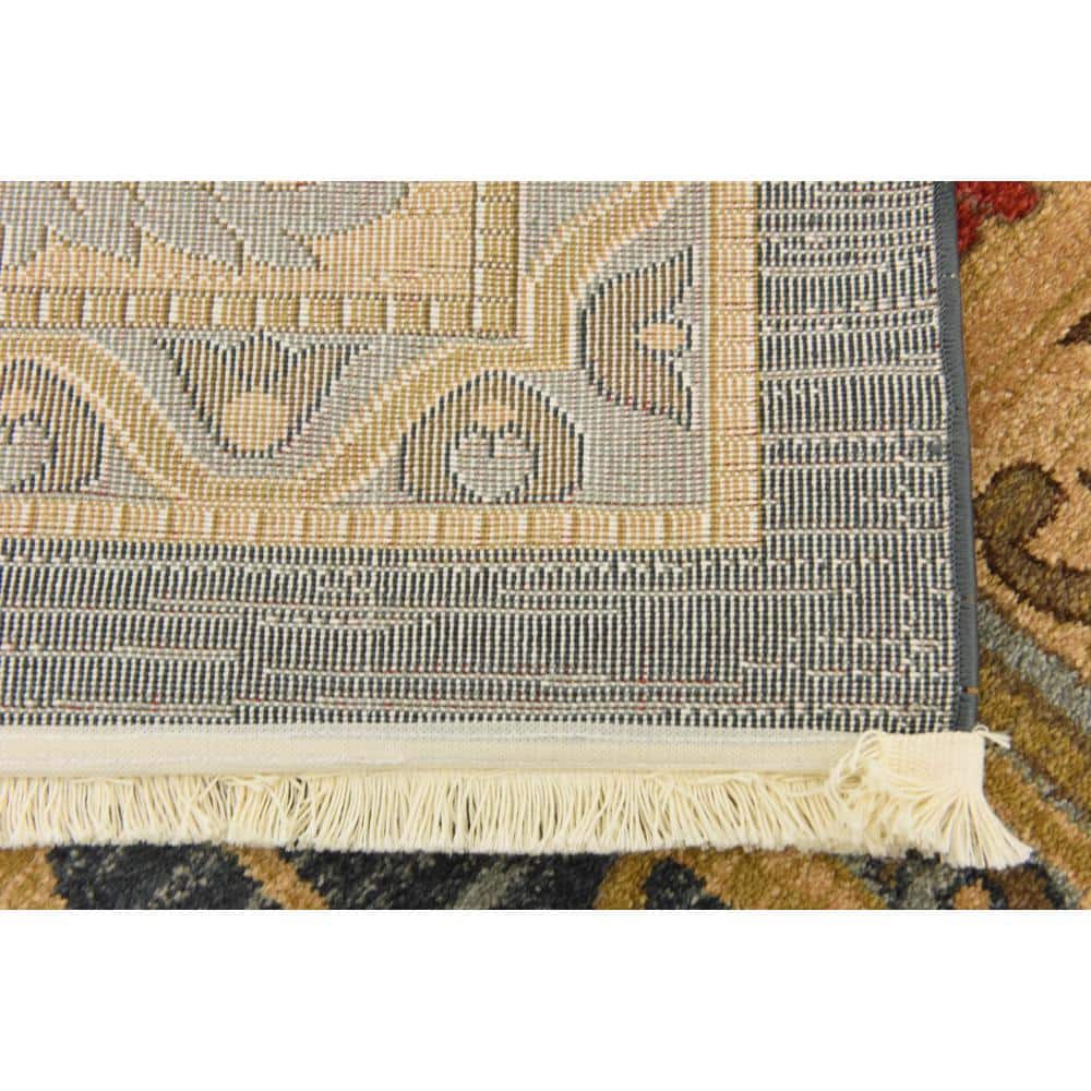 Navy Blue Rectangular Stain-Resistant Synthetic Area Rug