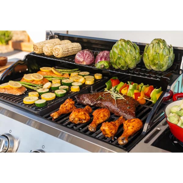 Nexgrill Gourmet Pro 4-Burner Propane Gas Grill with Side Burner