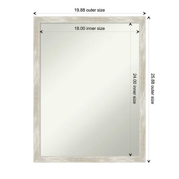 Distressed Antique Mirror Glass in Beveled or Unbeveled 4x12