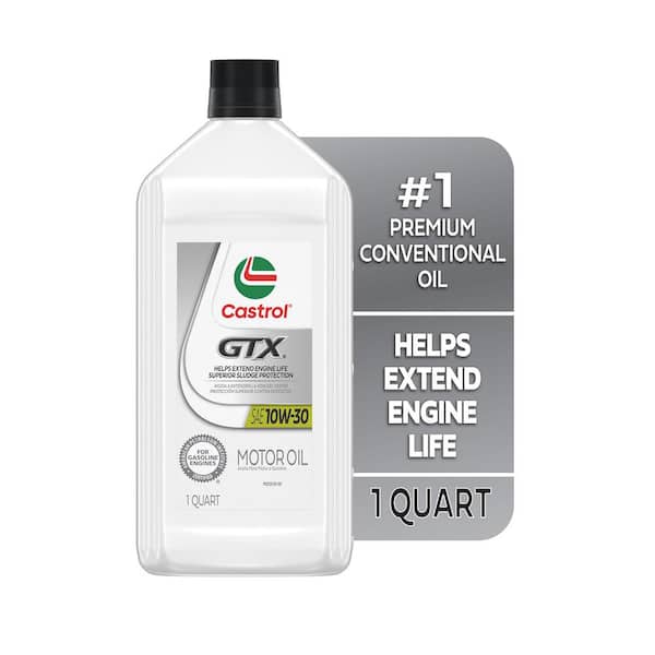 CASTROL GTX 10W-30 Conventional Motor Oil, 1-qt. 15B400 - The Home