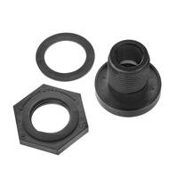 1/2 in. Polyoxymethylene Bulkhead Union With Washer Fitting