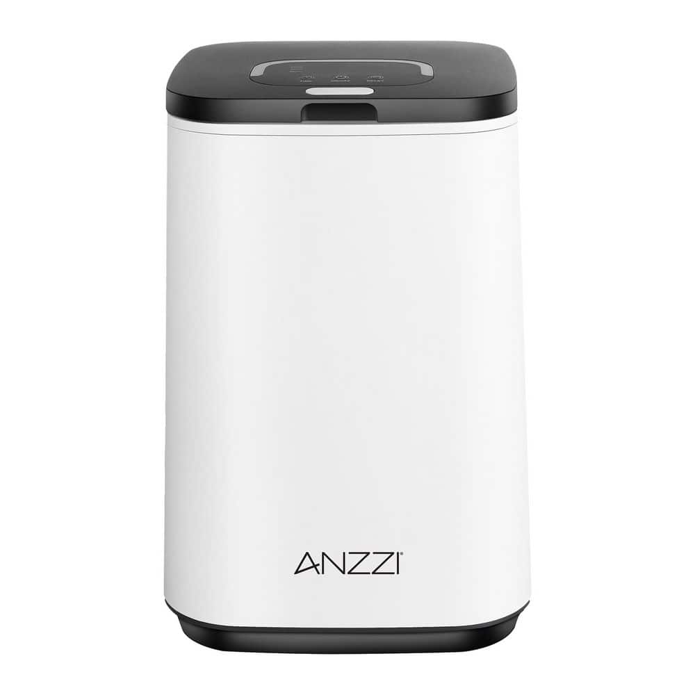 ANZZI 23L Luxury Bucket Towel Warmer in White with Double Holders