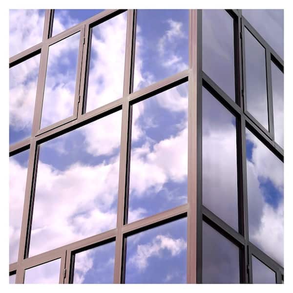 BuyDecorativeFilm 48 in. x 100 ft. EXS35 Exterior Heat Rejection Silver 35 (Medium) Window Film