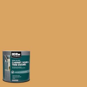 1 qt. #MQ4-10 Amber Brew Semi-Gloss Enamel Interior/Exterior Cabinet, Door & Trim Paint