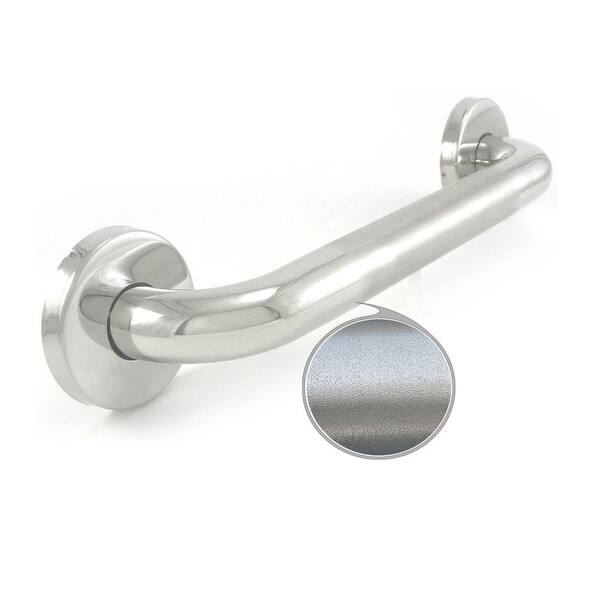 WingIts Premium Series 16 in. x 1.25 in. Grab Bar in Polished Peened Stainless Steel (19 in. Overall Length)