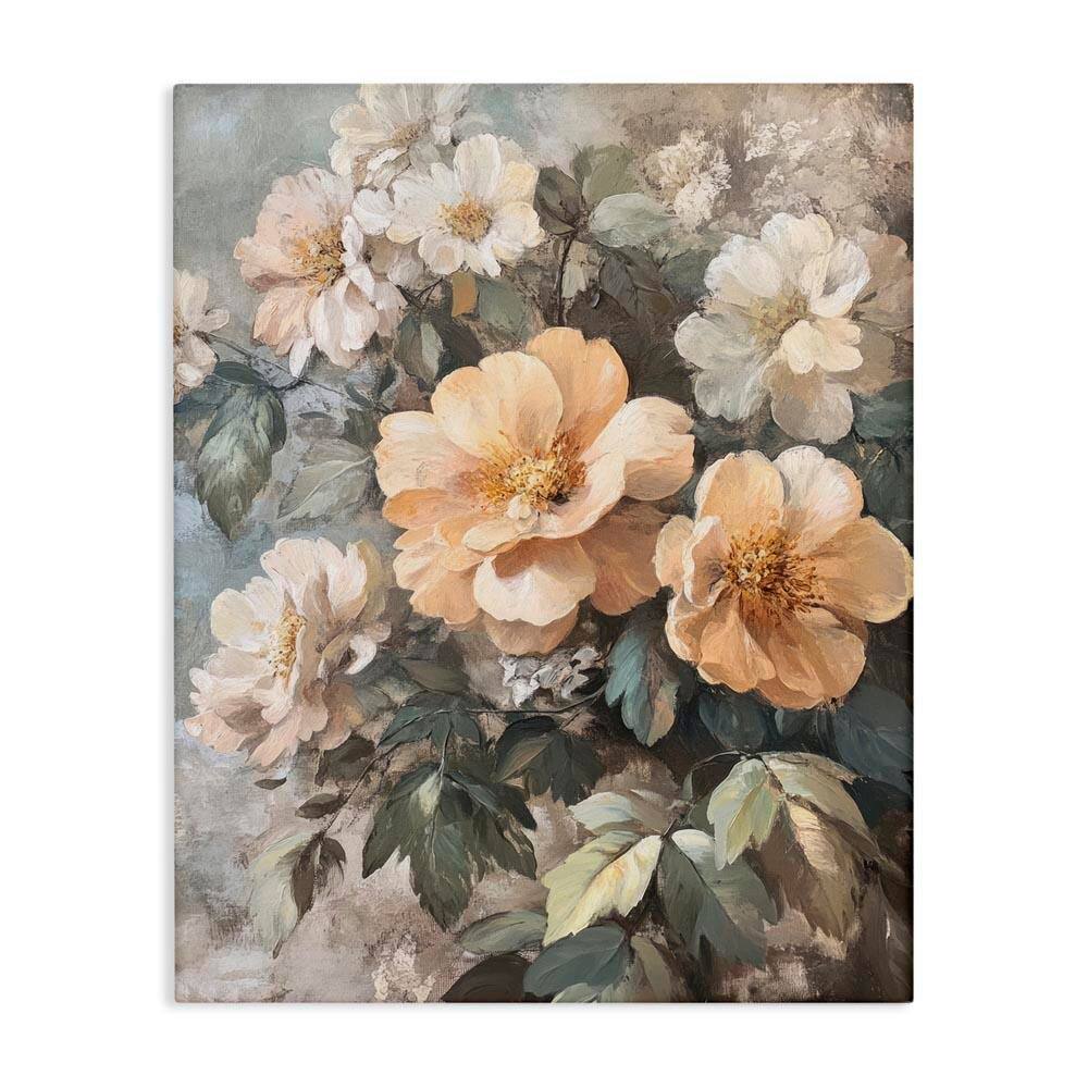 Soft Floral Arrangement by Petal Prints Design Unframed Nature Graphic Art Print 20 in. x 16 in. price history on PriceWatchPro