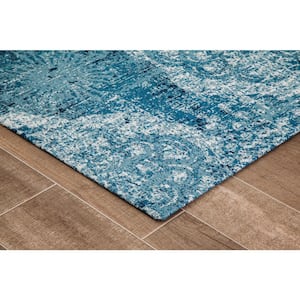 Maldives Multi-Colored 54 in. x 40 in. Polyester Chair Mat