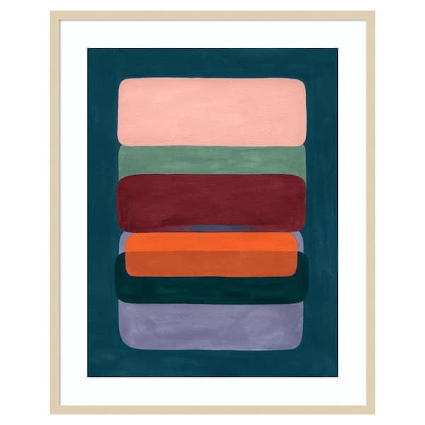 Amanti Art Layered Cake II by Grace Popp 1 Piece Framed Giclee Abstract Art Print 41 in. x 33 in.