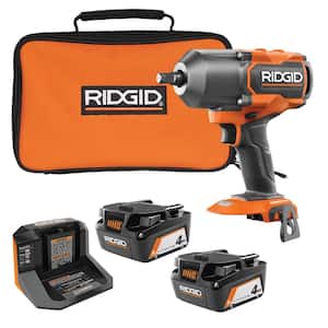 18V Brushless Cordless 4-Mode 1/2 in. High-Torque Impact Wrench with (2) 4.0 Ah Batteries, Charger, and Bag