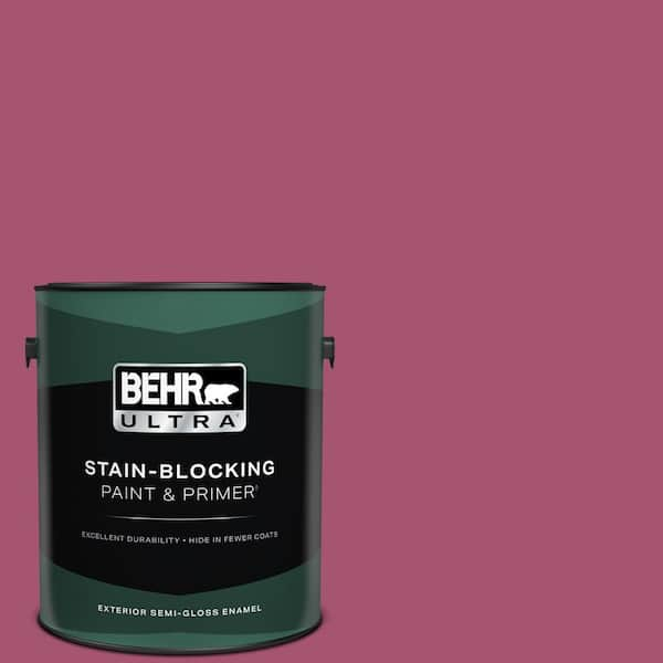 BEHR ULTRA 1 gal. #110B-6 Cran Brook Semi-Gloss Enamel Exterior Paint & Primer