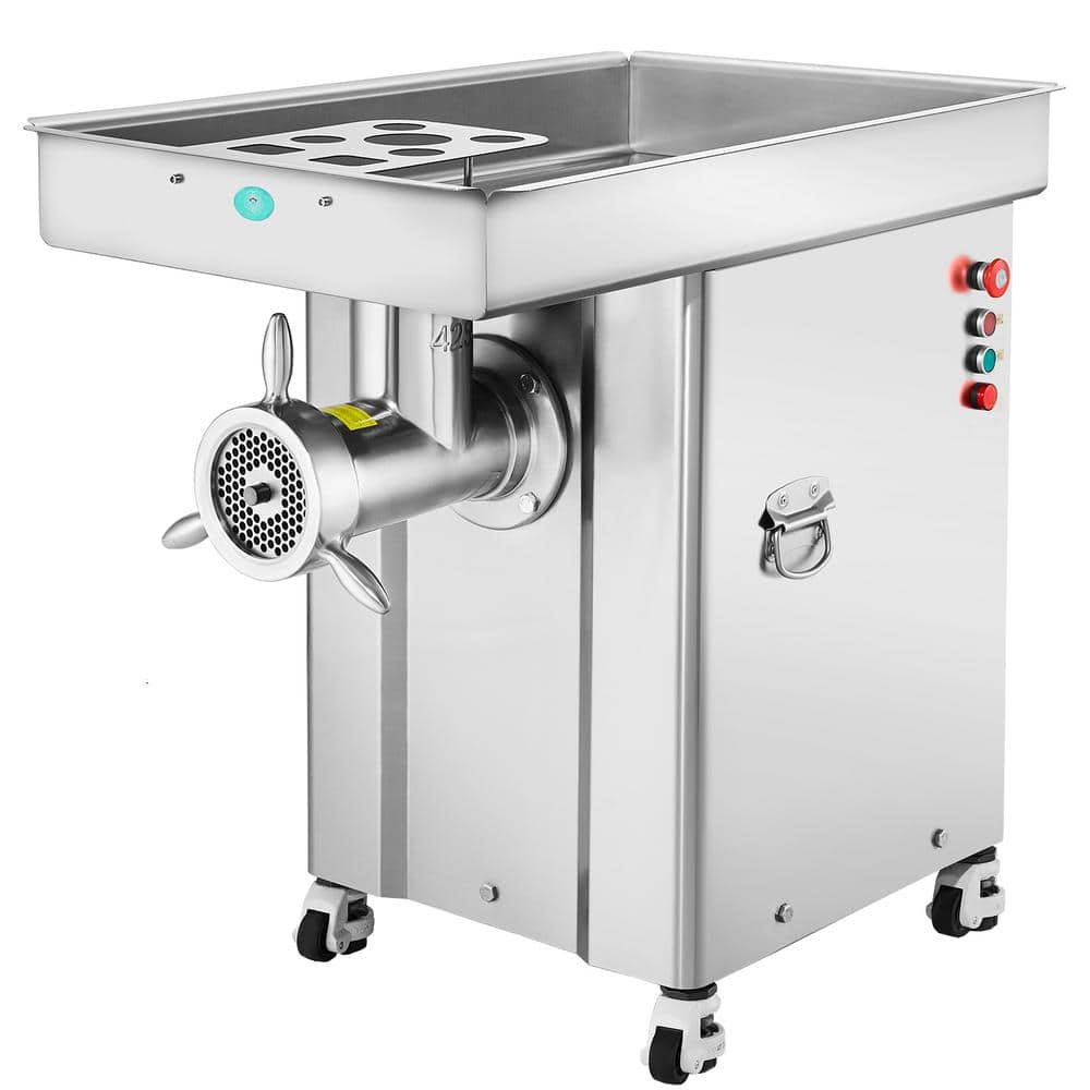 Meat Grinder, 36.7 lbs. Min Capacity Electric Meat Grinders w/ Blade, Grinding Plate, Sausage Maker, Stainless Steel