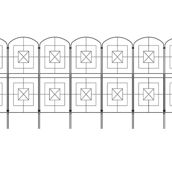 Extra Tall 37.8 Metal Decorative Garden Fence Panel 15 Pack Durable Weather-Resistant Privacy Screen Easy Install