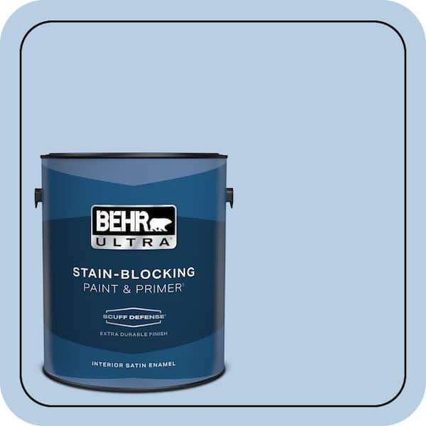 BEHR ULTRA 1 gal. #570C-3 Tender Twilight Extra Durable Satin Enamel Interior Paint & Primer