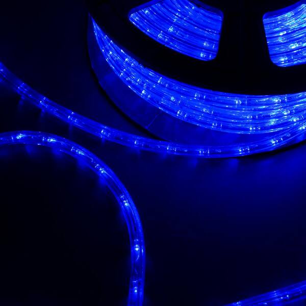 Ham selv Højttaler Specificitet Wonline Outdoor 100 ft. 110-Volt Plug-In Blue Color Changing Light LED Rope  Light Color Changing Lights USLI1002BL - The Home Depot