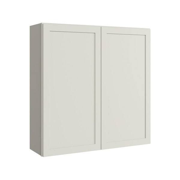 Thornton 42 in. W x 12 in. D x 42 in. H Assembled Plywood Shaker Wall Kitchen Cabinet in Moonshine