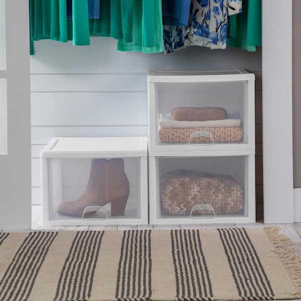 Sterilite 27-Qt. Plastic Storage Bin with One Drawer in Sterilite 27-Qt. Plastic Storage Bin with One Drawer in