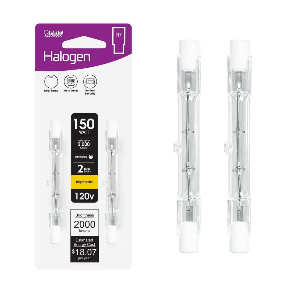 Feit Electric 150-Watt Bright White (2700K) T3 R7 Short Base
