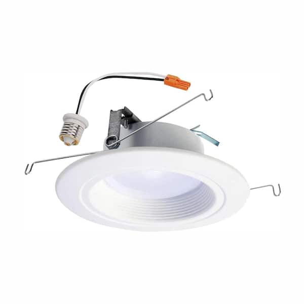 HALO RL 5 in., 6 in. Adjustable CCT Housing Required IC Rated Dimmable Indoor, Outdoor Integrated LED Recessed Light Trim
