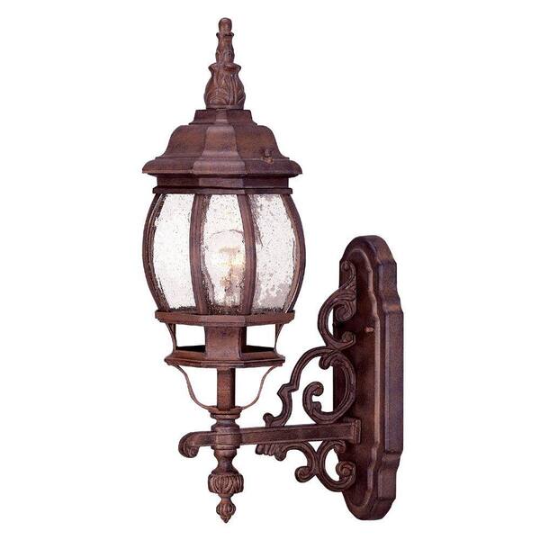 Acclaim Lighting Chateau Collection 1-Light Burled Walnut Outdoor Wall-Mount Light Fixture