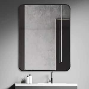 23.6 in. W x 31.5 in. H Large Rectangular Framed Wall Bathroom Vanity Mirror in Black
