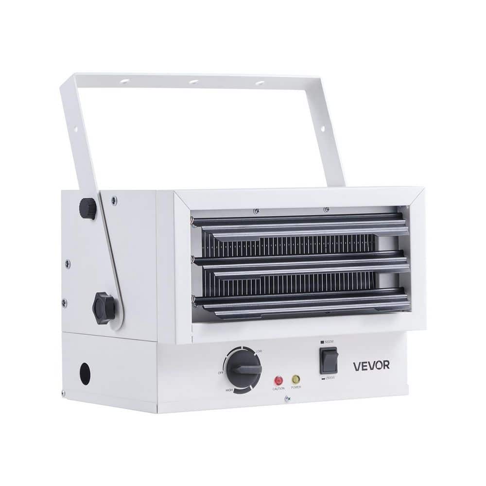 5000W (2500/5000W) Electric Garage Heater, Ceiling Mounted Shop Heater, 2-Settings and Overheat Protection Product price history on PriceWatchPro