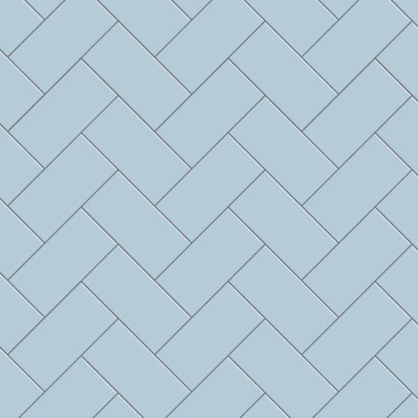 Merola Tile Projectos Sky Blue 3-7/8 in. x 7-3/4 in. Ceramic