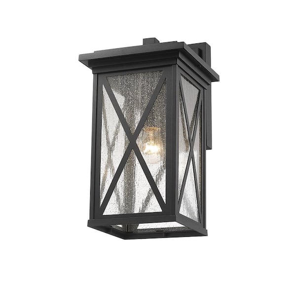 Filament Design 1 Light Black Outdoor Wall Sconce With Clear Seedy Glass Shade Hd Te51794 - Outdoor Ceiling Lights Perth Filament Design 1 Light Black Outdoor Wall Sconce With Clear Seedy Glass Shade Hd Te51794 - Outdoor Ceiling Lights Perth