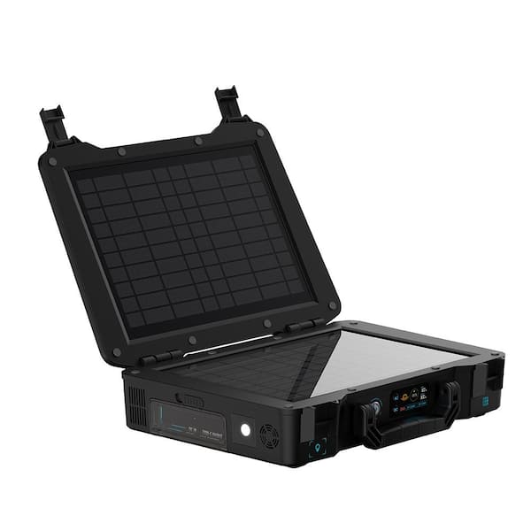 Renogy 300Wh Phoenix Elite Portable Solar Generator, 20W Panel & Li Backup Power 100W Solar Power AC/DC Outlet Solar Generator