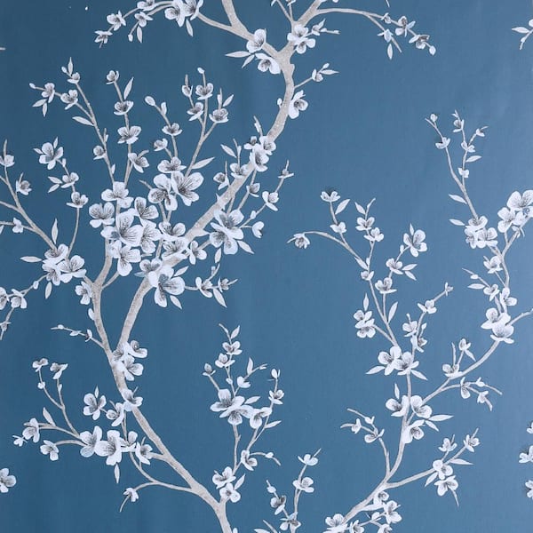Fine Decor Chinoiserie Blue Floral Wallpaper  The Home Depot Canada