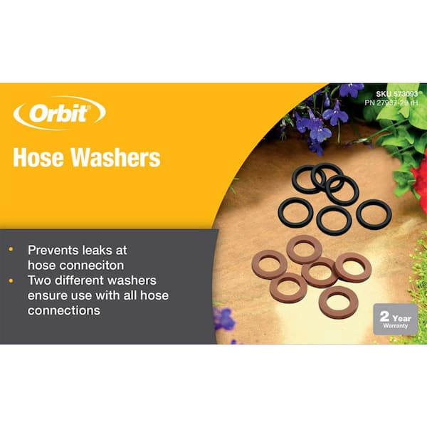 O-ring and Rubber Hose Washer Combo 12-pk Hose and Sprinkler Repair