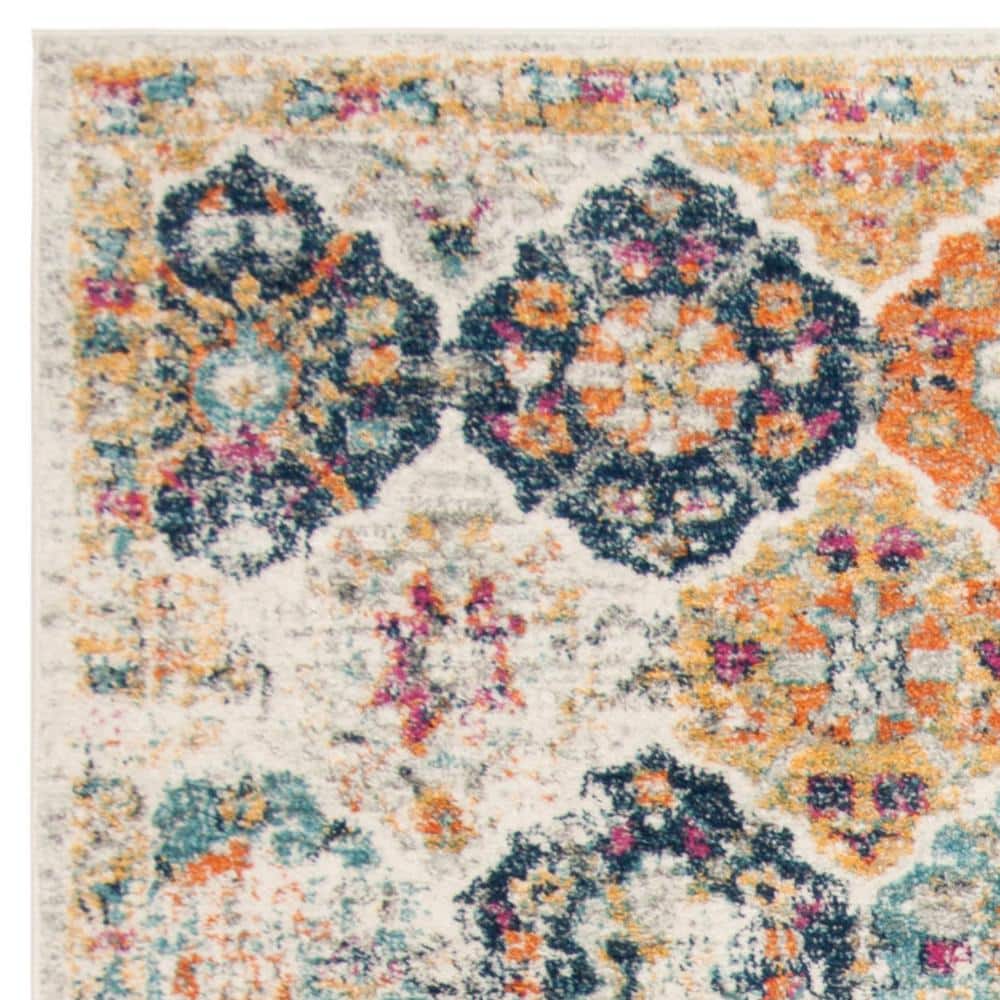 Reversible Hand-Knotted Blue Cotton & Synthetic 8' x 10' Area Rug