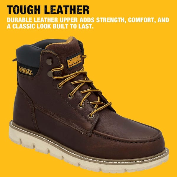 DEWALT Men's Flex Moc 6'' Work Boots - Soft Toe - Walnut Pitstop