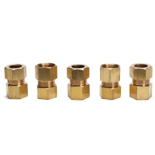 3/8 Npt Female 3 Piece Union Coupling Brass Pipe Fitting Air Water Oil Gas  Fuel