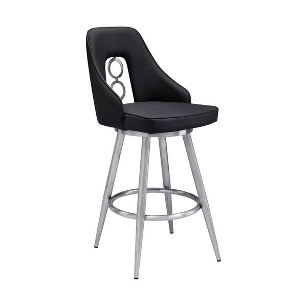 Faux Leather Bar Stool, Faux Leather Bar Stools With Arms