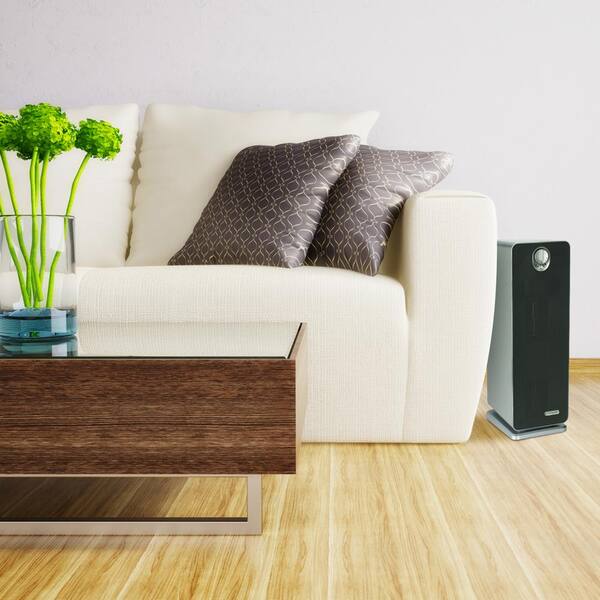 GermGuardian 22 in. 4 in 1 Air Purifier with True HEPA filter for Medium Rooms up to 150 Sq Ft Grey AC4900CA