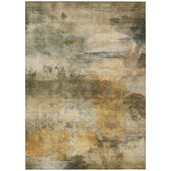 Chantille Machine Washable Indoor/Outdoor Abstract ACN2881 Fern 10 ft. x 14 ft. Area Rug