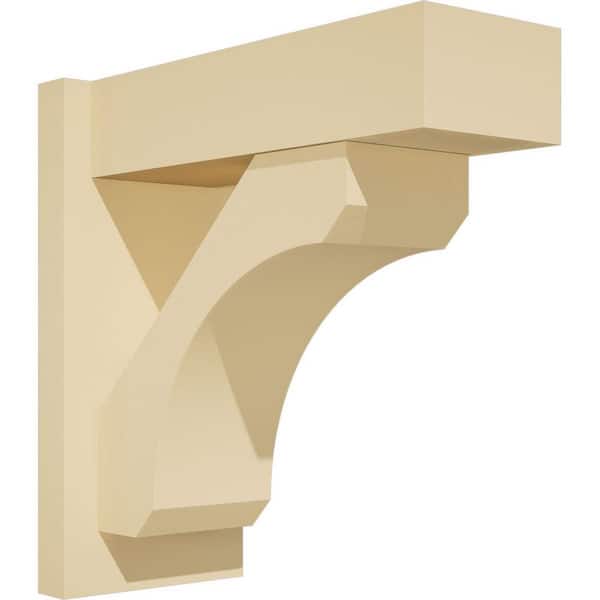 Ekena Millwork Legacy 7 in. W x 16 in. H x 16 in. D Signature Urethane Polyurethane Outlooker with Block Ends