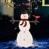 VEIKOUS 5 ft. Outdoor Lighted Christmas Decoration Snowman Yard Decor ...