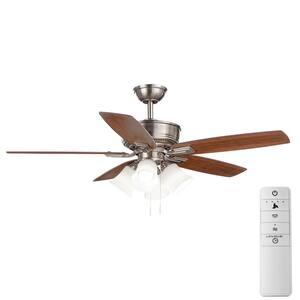 BT Smart LED Ceiling Fan Light Wind Adjustable Remote Control for Bedroom I6L2 
