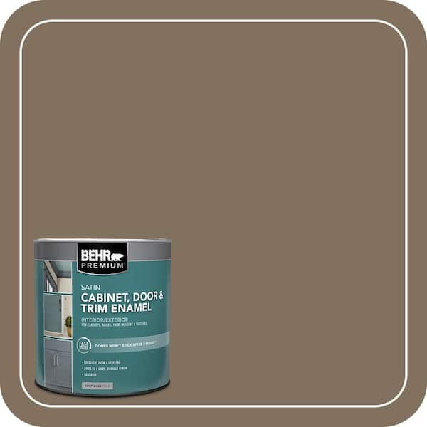 BEHR PREMIUM 1 qt. #PPU5-04 Mocha Latte Satin Enamel Interior