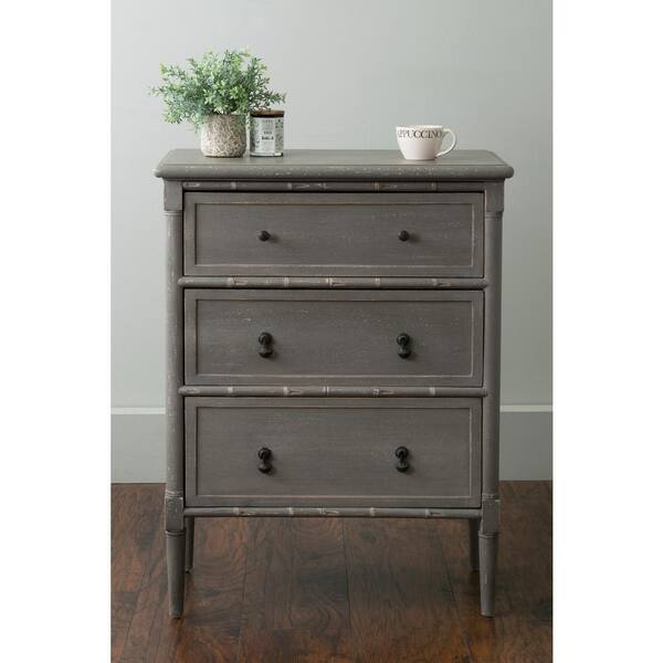 Unbranded Langston Grey Storage End Table