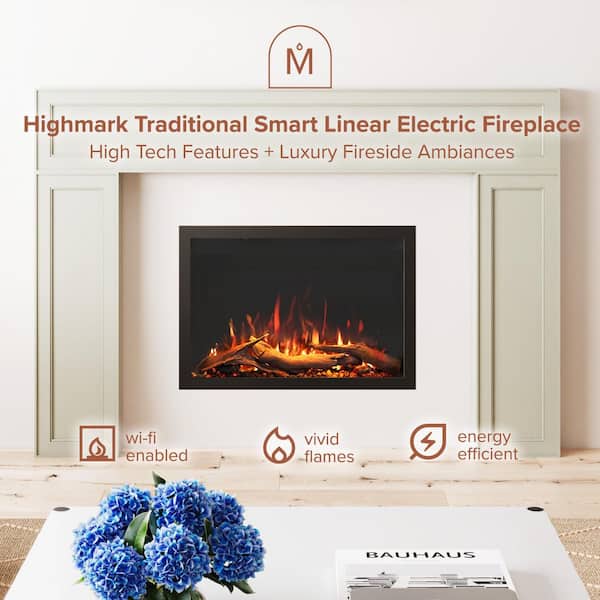 Modern Ember Highmark Traditional 26 in. Smart Electric Fireplace