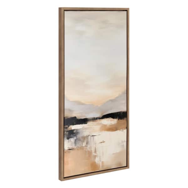 Kate and Laurel Sylvie Peaceful Landscape III Framed Canvas by Amy Lighthall Set of 1 Nature Art Print 18.00 in. x 40.00 in.