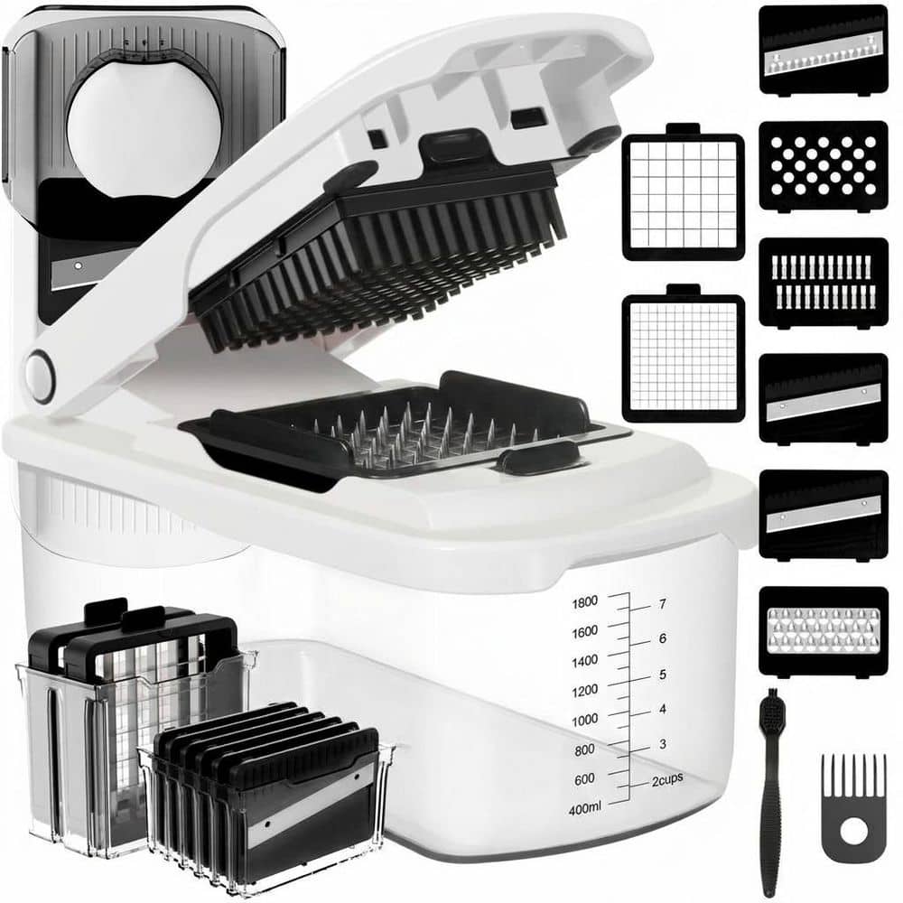 LAIFUCAM Manual Stainless Steel Vegetable Chopper Mandolin Slicer