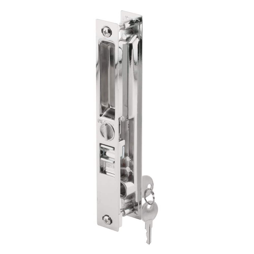 Patio Door Flush Handle, Chrome Pull, Keeper, Mid-Body Latch, Keyed (Single Pack) price history on PriceWatchPro
