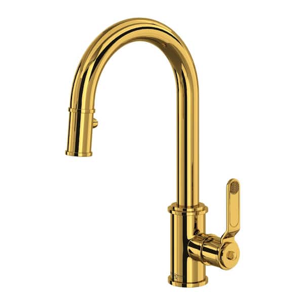 PERRIN & ROWE Armstrong Single-Handle Bar Faucet in Unlacquered Brass