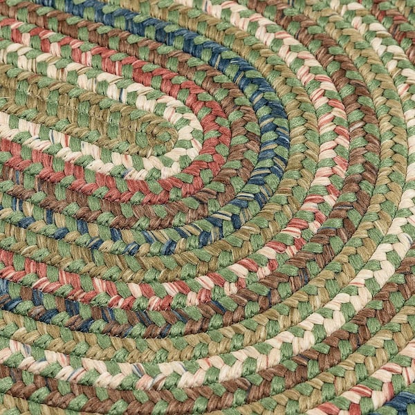 Cedar Cove Olive 7 ft. x 7 ft. Cabin Round Area Rug