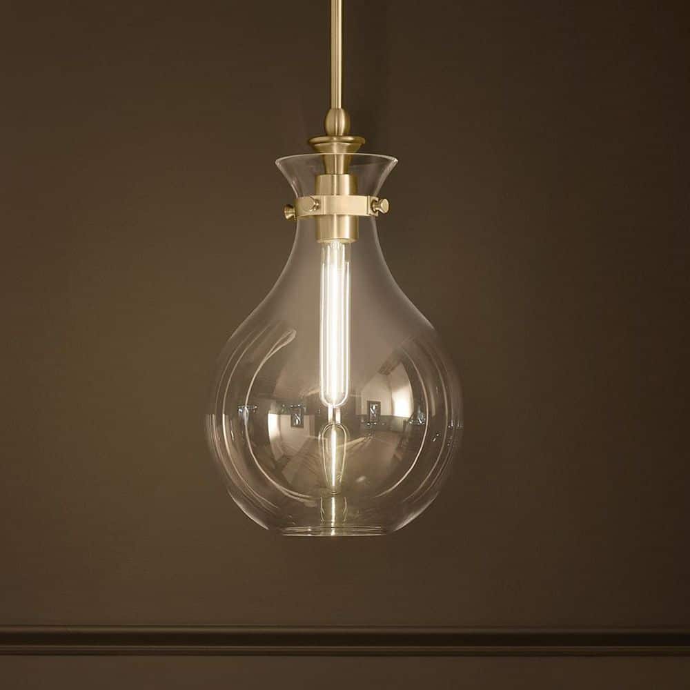 KICHLER Laria 9.75 in. 1 Light Pendant with Clear Glass in